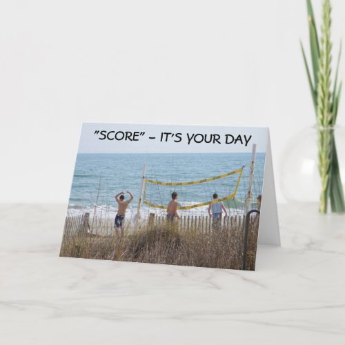 SCORE _ ITS YOUR DAY BIRTHDAY CARD