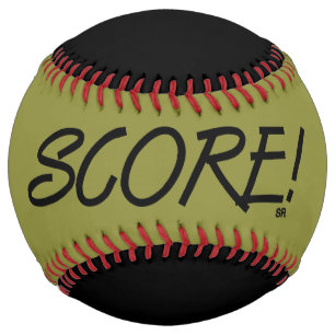 Score khaki and black softball