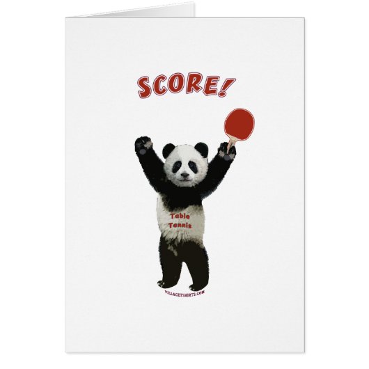 Score Panda Ping Pong Cards (Front)