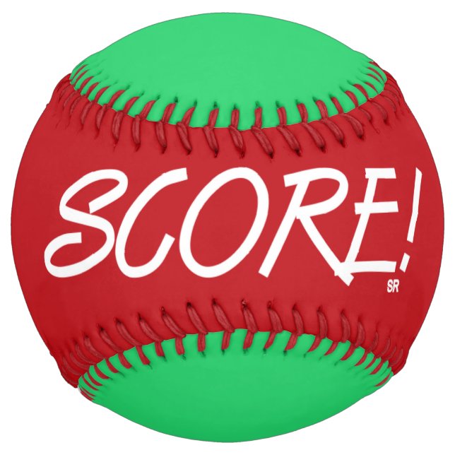 Score red and green softball (Front)