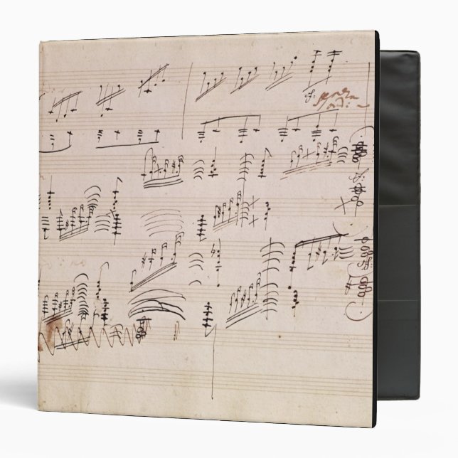 Score sheet of 'Moonlight Sonata' 3 Ring Binder (Front/Inside)