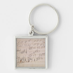 Score sheet of 'Moonlight Sonata' Keychain