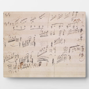 Score sheet of 'Moonlight Sonata' Plaque