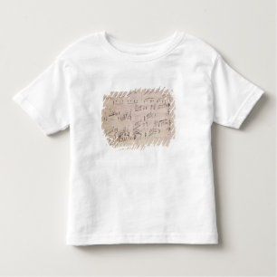 Score sheet of 'Moonlight Sonata' Toddler T-shirt