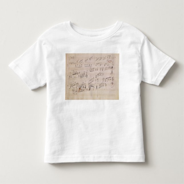 Score sheet of 'Moonlight Sonata' Toddler T-shirt (Front)