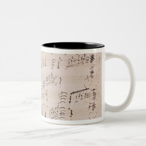 Score sheet of Moonlight Sonata Two_Tone Coffee Mug