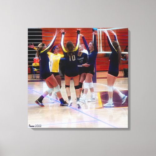 SCORE Stretched Canvas Print