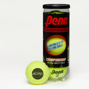Score white and black Penn tennis balls