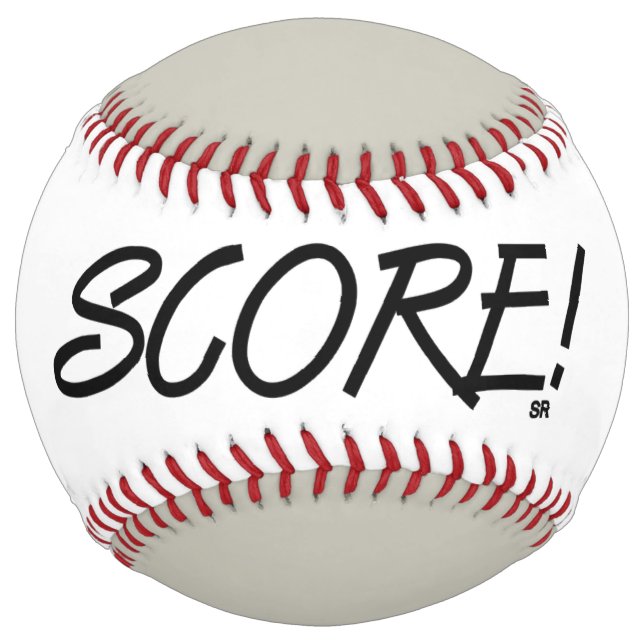 Score white and gray softball (Front)