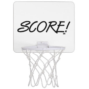 Score white mini basketball goal hoop
