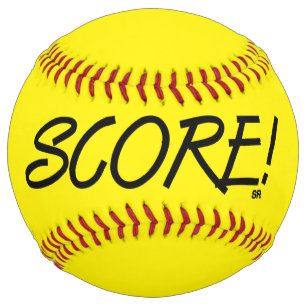 Score yellow softball