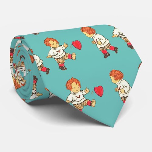 Scoring Love Points Vintage Style Valentine Neck Tie