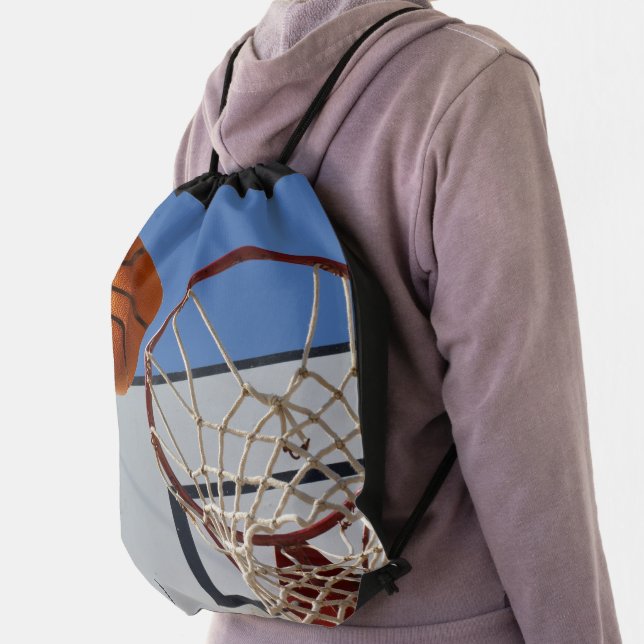 Scoring Points At Basketball,  Drawstring Bag (Insitu)