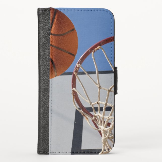 Scoring Points At Basketball,   iPhone Wallet Case (Front)