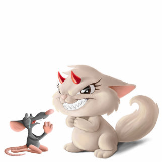 Scorn the Cat and the Begging Rat Statue
