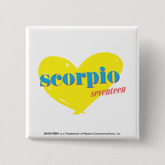 Scorpio 3 pinback button (Front)