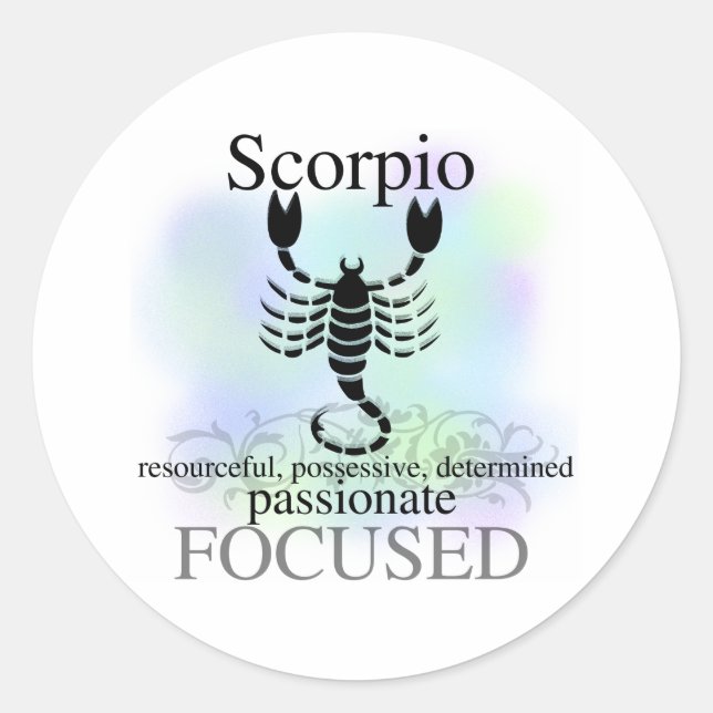 Scorpio About You Classic Round Sticker (Front)