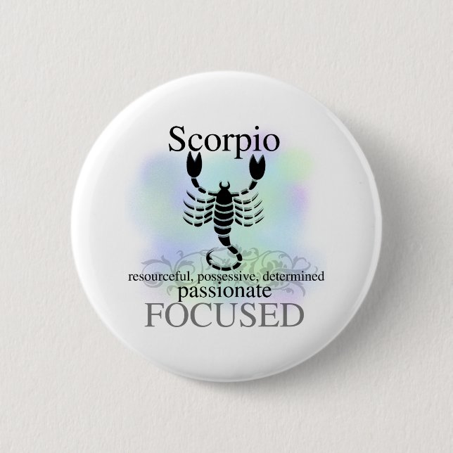 Scorpio About You Pinback Button (Front)