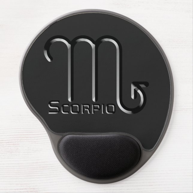 SCORPIO, Abstract Design of the Zodiac Sign,  Gel Mouse Pad (Front)