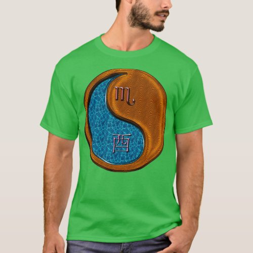 Scorpio amp Rooster Yin Wood T_Shirt