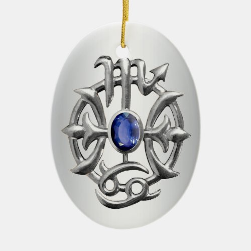 Scorpio and Pisces Medallion 2 Ornament