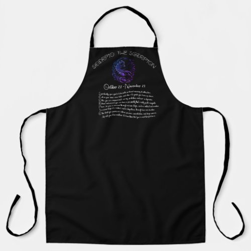 Scorpio Apron _ Black