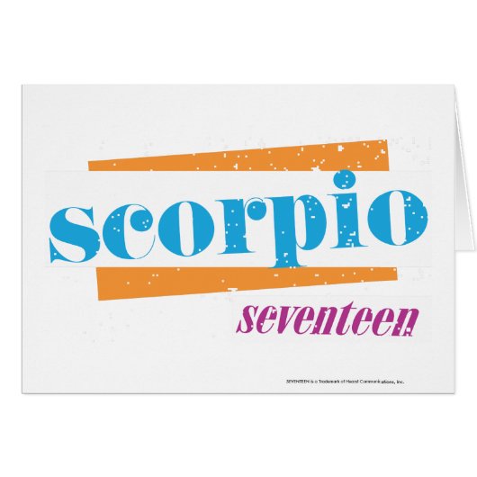 Scorpio Aqua Cards (Front Horizontal)