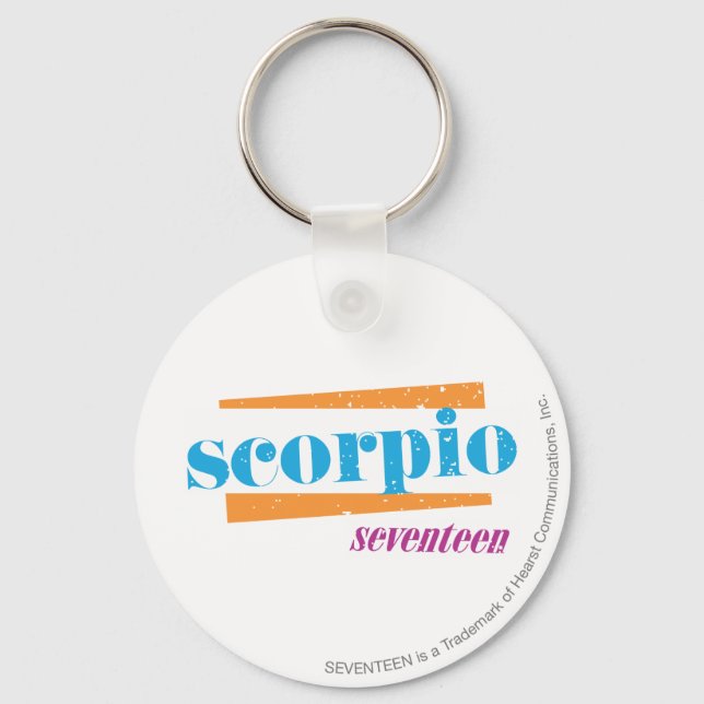 Scorpio Aqua Keychain (Front)
