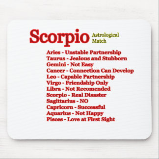 Scorpio Astrological Match The MUSEUM Zazzle Gifts Mouse Pad