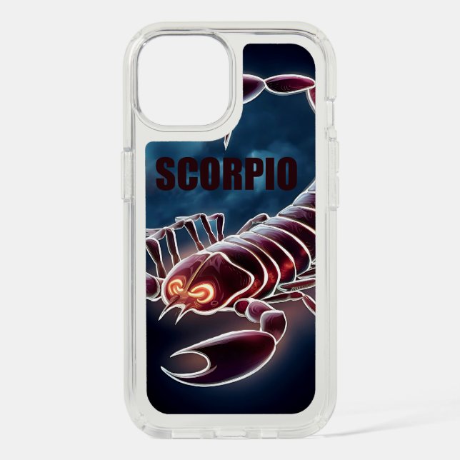 Scorpio astrological sign speck iPhone case (Front)