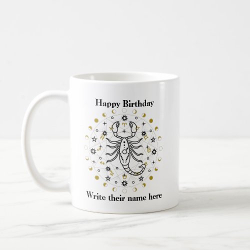 Scorpio Astrology Sign Birthday Mug Oct 23_Nov 21