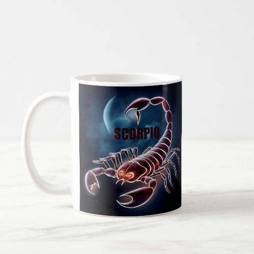 Scorpio astrology sign coffee mug