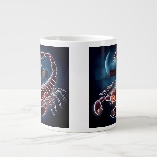 Scorpio astrology sign giant coffee mug
