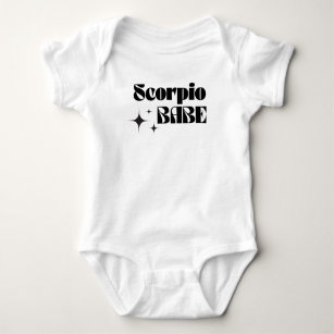  Baby Birthday Gifts Scorpio Zodiac Sign Navy Bodysuit