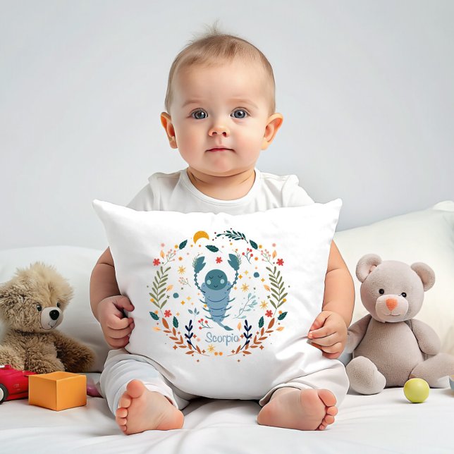 Scorpio Baby Nursery Throw Pillow (Creator Uploaded)