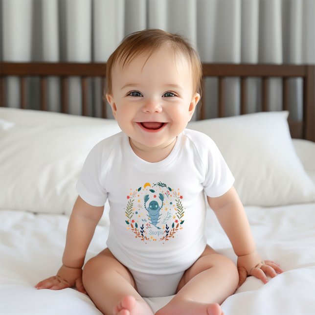 Scorpio Baby One Piece- Strong and Spirited Zodiac Baby Bodysuit (Creator Uploaded)