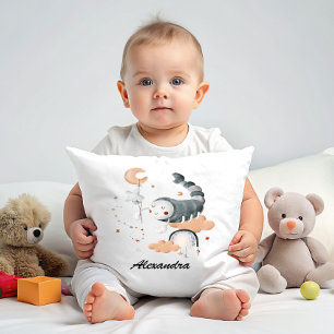 Scorpio Baby Zodiac Nursery Throw Pillow