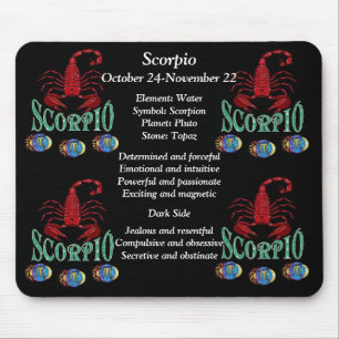 Scorpio Birth Sign Zodiac Mouse Pad