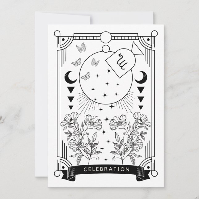 Scorpio Birthday Celebration Invitation (Front)