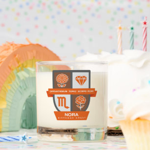 Scorpio Birthday Crest™ for November 1-21 Candle