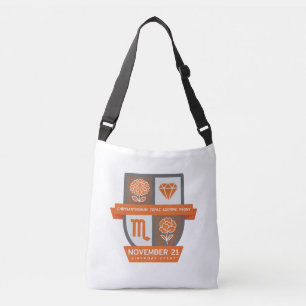 Scorpio Birthday Crest™ for November 1-21 Crossbody Bag