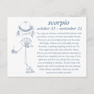 Scorpio [ - BitchScope - ] Postcard