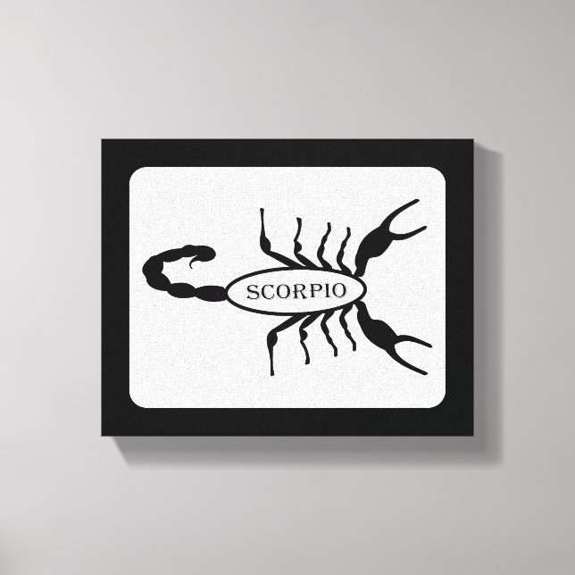 Scorpio Black Scorpion Star Sign (Front)