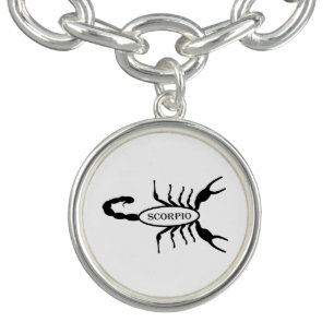 Scorpio Black Scorpion Star Sign Bracelet