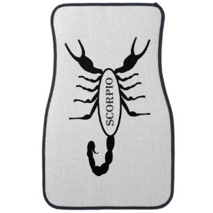 Scorpio Black Scorpion Star Sign Car Floor Mat