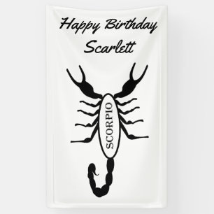 Scorpio Black Scorpion Star Sign Custom