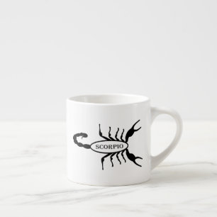 Scorpio Black Scorpion Star Sign Espresso Cup