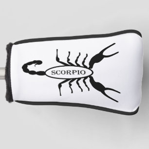 Scorpio Black Scorpion Star Sign Golf Head Cover