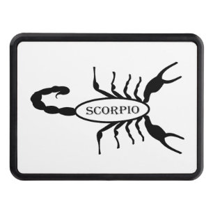 Scorpio Black Scorpion Star Sign Hitch Cover