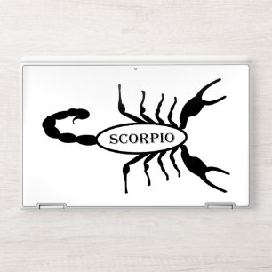 Scorpio Black Scorpion Star Sign HP Laptop Skin